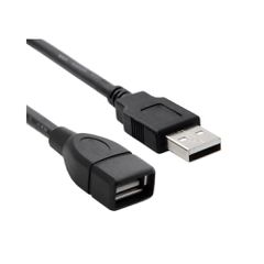 POWERTECH καλώδιο USB αρσενικό σε θηλυκό CAB-U011, copper, 1.5m, μαύρο