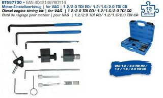 Εργαλείο ρύθμισης κινητήρα, για VAG, 12 τεμ.  |  BRILLIANT (BT597700