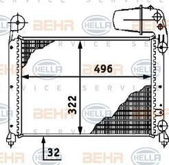 ΨΥΓΕΙΟ 1,4-1,6 M/A(50x32)  για FIAT TIPO 93-95