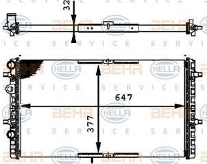 ΨΥΓ  ΓΙΑ ΟΛΑ BZ/DS ΜΧ/ΑΤ +/-A/C (65x38)  για SEAT CORDOBA 99-02