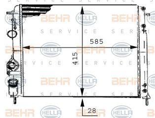 ΨΥΓ1,4-1,6-1,8-2,20 M/A ΜΕ Α/C(58,5x41) (VALEO CLASSIC)  για RENAULT MEGANE SDN 99-02