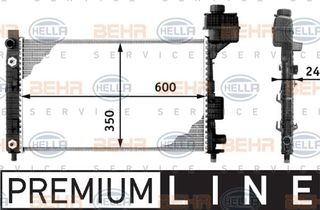 ΨΥΓΕΙΟ ΓΙΑ ΟΛΑ ΒΖ Μ/Α +/-AC(60x35)Μ/ΔΟΧΕΙΟ (MAHLE BEHR)  για MERCEDES A CLASS (W168) 98-04