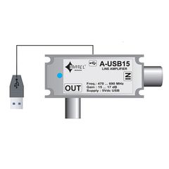 Ενισχυτής Α-USB 15 χαμηλού θορύβου με μεταλλική θωράκιση και USB τροφοδοσία