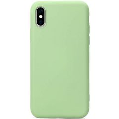 Θήκη Real Smooth Silicone Apple iPhone Xs Max (6.5") Green (without hole)