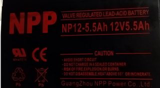 NPP μπαταρία Μόλυβδου UPS 12Volt 5.5Ah (NPP190610) (ΟΕΜ)