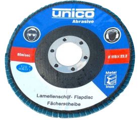 Πολύπτερο δίσκος γυαλίσματος λείανσης UNICO FLEX Φ115ΜΜ P040