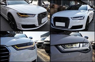 ΦΑΝΑΡΙΑ Full LED Headlights suitable for Audi A6 4G C7 (2011-2018) Facelift Matrix Design Sequential Dynamic Turning Lights WWW.EAUTOSHOP.GR