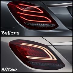 Full LED TailLights suitable for Mercedes C-Class W205 Limousine (2014-2018) Facelift Design τιμη ζευγους www.eautoshop.gr