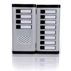 Μπουτονιέρα επίτοιχη ασημί με 8 μπουτόν και θέση για θυρομε΄γαφωνο ΒΙΟΜΑΤ