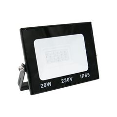 Προβολέας LED SMD 20W 230V μπλε χρώμα φωτός με δέσμη 120° IP65 σε μαύρο χρώμα