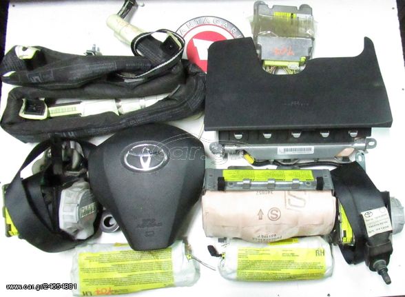  ΣΕΤ ΑΕΡΟΣΑΚΩΝ AIR BAG  ΜΕ ΕΓΚΕΦΑΛΟ ΚΟΥΡΤΙΝΕΣ ΚΑΙ ΖΩΝΕΣ TOYOTA YARIS (2006->) [89170-0D210]