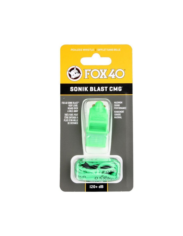 Sonik Blast CMG whistle green string