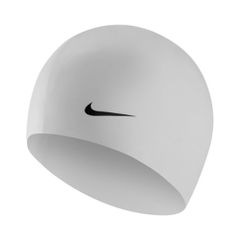 Nike Solid 93060-100 Σκουφάκι Κολύμβησης Ενηλίκων από Σιλικόνη Λευκό