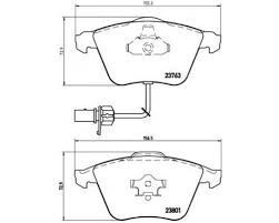 Τακάκια φρένων εμπρόσθια (ΚΑΙΝΟΥΡΓΙΑ).  AUDI ,AA/S4 2001-2008 ,A8/S8 2002-2010