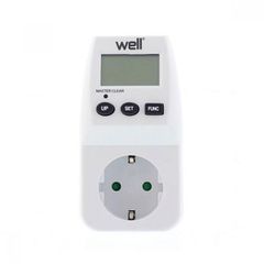 Μετρητής κατανάλωσης 13A Well ELPM-02-WL 230V με ακρίβεια +/-2%