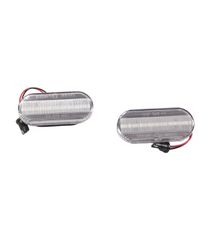 Led φλας φτερού για Vw / Ford / Seat - χρωμίου με τρεχούμενο φλας - σετ 2τμχ.