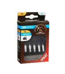 ΛΑΜΠΑΚΙ LED T3 24V W2x4.6d (Λευκό)-thumb-2