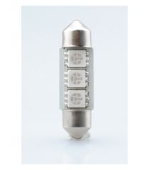 ΛΑΜΠΑΚΙΑ ΠΛΑΦΟΝΙΕΡΑΣ C5W/C10W 12V 0,72W SV8,5 36mm CAN-BUS LED 3xSMD5050 PREMIUM ΜΠΛΕ BLISTER 2ΤΕΜ