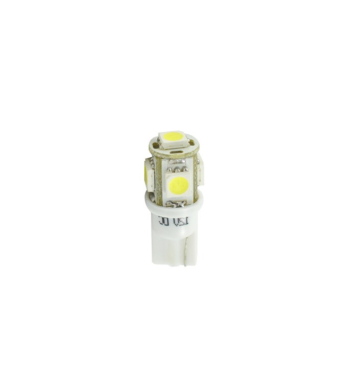 T10 W5W 12V W2,1x9,5d LED 5xSMD5050 ΛΕΥΚΟ (ΚΑΡΦΩΤΟ ΑΚΑΛΥΚΟ) BLISTER 2ΤΕΜ. M-TECH