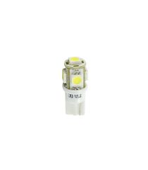 T10 W5W 12V W2,1x9,5d LED 5xSMD5050 ΛΕΥΚΟ (ΚΑΡΦΩΤΟ ΑΚΑΛΥΚΟ) BLISTER 2ΤΕΜ. M-TECH