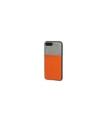APPLE iPHONE 7 PLUS ΚΑΙ 8 PLUS ΘΗΚΗ ΚΙΝΗΤΟΥ DUO POCKET ΓΚΡΙ-ΠΟΡΤΟΚΑΛΙ ΜΑΓΝΗΤΙΚΗ SILVER LINE
