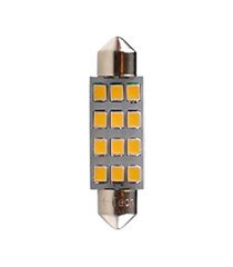 ΛΑΜΠΑΚΙΑ ΠΛΑΦΟΝΙΕΡΑΣ C5W/C10W 12V SV8.5 41mm 1,5W 12xSMD2835 LED OSRAM ΛΕΥΚΟ BLISTER 2ΤΕΜ. M-TECH