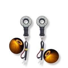 Φλας για ΟΛΕΣ τις Μοτοσυκλέτες LED 2x11Watt 12V Στρόγγυλο 10-30V