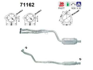 Καταλύτης MERCEDES C180 / C200  W202 / S202   1.8cc  1993-2001    KARALOIZOS exhaust