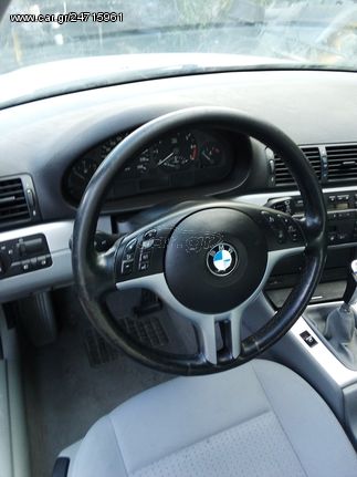 BMW 320 e46 με στρογγυλό αερόσακο Κομπλέ αερόσακοι τιμόνι ταμπλό προεντατηρες