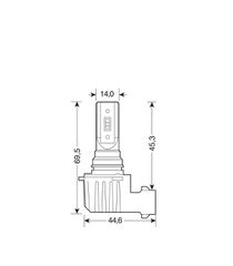 HB3/HB4 12/24V 6.500K 2.000lm 15W 6LED SEOUL CSP-Y19chips HALO LED SERIE 11 PLUG & BRITE 2ΤΕΜ.-thumb-2