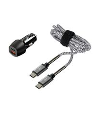 ΦΟΡΤΙΣΤΗΣ ΑΝΑΠΤΗΡΑ ΜΕ 2 USB ΚΑΙ ΚΑΛΩΔΙΟ ΦΟΡΤΙΣΗΣΚΑΙΣΥΓΧΡΟΝΙΣΜΟΥ 100cm TYPE-C KIT PRO 18W 12/24V