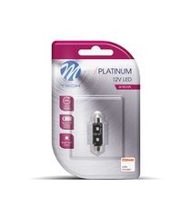 ΛΑΜΠΑΚΙΑ ΠΛΑΦΟΝΙΕΡΑΣ C5W 12V SV8.5 3,2W 420lm 36mm 2xHP LED OSRAM ΛΕΥΚΟ BLISTER 1ΤΕΜ. M-TECH