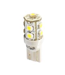 T10 W5W 12V W2,1x9,5d LED 9xSMD3528 ΚΙΤΡΙΝΟ (ΚΑΡΦΩΤΟ ΑΚΑΛΥΚΟ) BLISTER  M-TECH - 2ΤΕΜ.