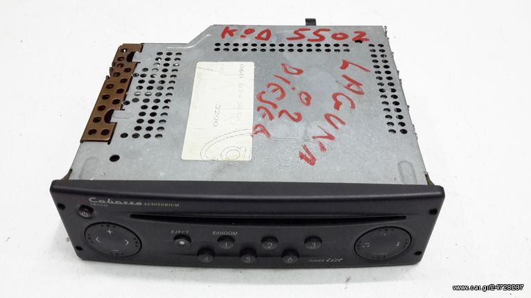 Ράδιο CD RENAULT LAGUNA ( BG ) Liftback / 5dr 2001 - 2005 ( BG )  ( KG ) 1.6 16V (BG0A, BG0L)  ( K4M 710,K4M 714  ) (107 hp ) Βενζίνη #22DC279/62E