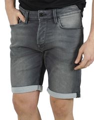 Jack & Jones Ανδρική Βαμβακερή Βερμούδα "RICKICON" Γκρι Regular Fit (12132200) (64% Βαμβάκι, 35% Πολυεστέρας, 1% Ελαστάνη)