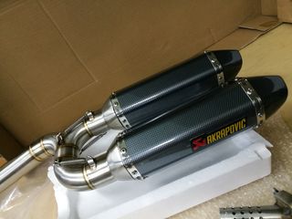 Τελικά Akrapovic μαζί με διχάλα (pipe link),... κομπλέ 200€ για FAZER 600 2004-2011