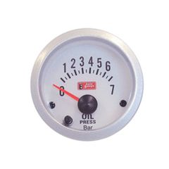 Όργανο Auto Gauge πίεση λαδιού Λευκό 7 Colors