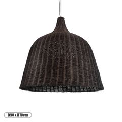 GLOBOSTAR® BAHAMAS 01569 Boho Κρεμαστό Φωτιστικό Οροφής με Ντουί 1 x E27 AC 220-240V IP20 - Καφέ - Μ90 x Π90 x Y90cm