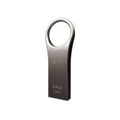 SILICON POWER USB Flash Drive Jewel 80, 64GB, USB 3.1, Titanium