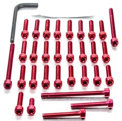 ΚΙΤ ΒΙΔΕΣ ΑΛΛΕΝ ALUMINIUM ENGINE KIT MT-09 RED EYA356R| PRO BOLT