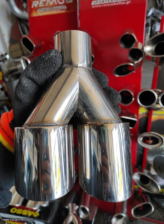 ΜΠΟΥΚΑ ΙΝΟΧ  230-76-76-60mm   KARALOIZOS exhaust