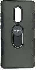 Θήκη πλάτης με στήριγμα i-Crystal back case with stand για το Xiaomi NOTE 4 Μαύρο (OEM)