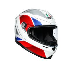 AGV K6 E2205 MULTI - HYPHEN WHITE/RED/BLUE προσφορά από 500ε τώρα