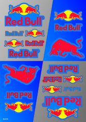 ΑΥΤΟΚΟΛΛΗΤΟ ΚΑΡΤΕΛΑ RED BULL ΣΕΤ