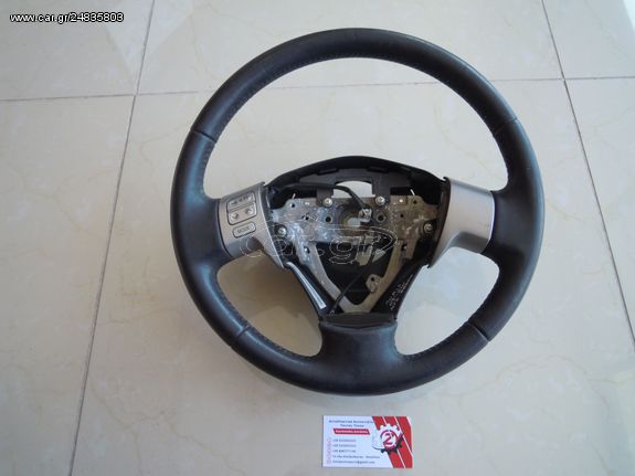  ΤΙΜΟΝΙ ΜΕ ΧΕΙΡΙΣΤΗΡΙΑ ΔΕΡΜΑΤΙΝΟ TOYOTA AURIS 2007-2010 <ΛΙΓΗ ΦΘΟΡΑ) (int 2)