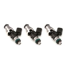 Injector Dynamics ID1050x, 48mm length, 14 mm (grey) adaptor top, 14mm lower o-ring, 3 qty