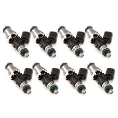 Injector Dynamics ID1050x, 48mm length, 14 mm (grey) adaptor top, 14mm lower o-ring, 8 qty