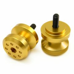 ΡΑΟΥΛΑ ALUMINIUM PAIR PADDOCK STAND BOBBINS BOB6G GOLD| PRO BOLT