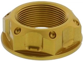 ΠΑΞΙΜΑΔΙ ΛΑΙΜΟΥ ALUMINIUM YAMAHA/OTHER TOP YOKE NUT OPEN FLANGED M22 GOLD LTYOKEO50G | PRO BOLT