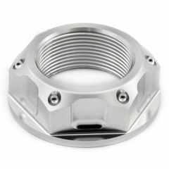 ΠΑΞΙΜΑΔΙ ΛΑΙΜΟΥ ALUMINIUM YAMAHA/OTHER TOP YOKE NUT OPEN FLANGED M22 SILVER LTYOKEO50S | PRO BOLT